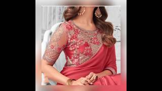 wedding saree jacket designs 😍get ideas [upl. by Akinorev]