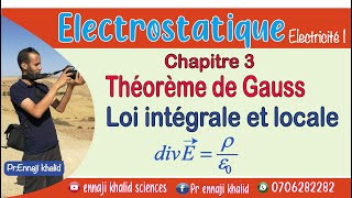 Forme intégrale et forme locale de Théorème de Gauss [upl. by Harbour]