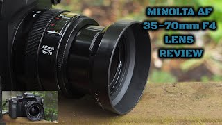 Minolta AF 3570mm F4 Review amp Test [upl. by Esilram]