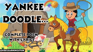 Yankee Doodle l Yankee Doodle song l nursery rhyme with lyrics l kindergarten l kids ChuChuTV [upl. by Ijan]