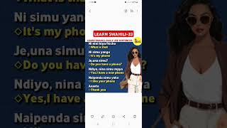 LearnSwahiliWithTeacherKidaha swahili amapiano english kiswahili learnlanguage love music [upl. by Lerad]