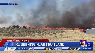 Homes destroyed in fire near Fruitland [upl. by Atinoj157]