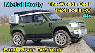 Pinecone Models SG 2402 Land Rover DEFENDER 124th Scale Metal diecast body RC [upl. by Oshinski521]