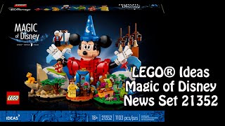 LEGO Magic of Disney Ideas Set 21352 Klemmbausteinlyrik News [upl. by Osnerol943]