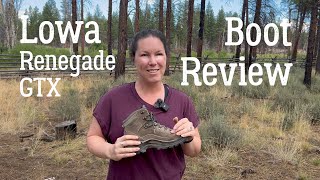 Lowa Renegade Mid GTX Womens Boot Review [upl. by Haggerty]