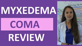 Myxedema Coma Nursing Pathophysiology NCLEX Hypothyroidism [upl. by Malilliw]