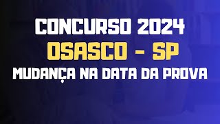 Concurso de Osasco Retificado  Mudança na data das provas  Educador Social e Oficial Adm [upl. by Ihcekn]