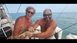 Airplane to Boat for Walleye Fishing Lake Erie [upl. by Harlen]