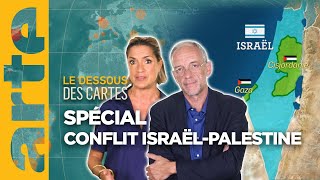 Spécial IsraëlPalestine  combien de guerres   Le dessous des cartes  ARTE [upl. by Gervase]