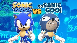 Sonic Dash vs Go Sanic Goo Classic vs Sanicball 60fps [upl. by Anay409]