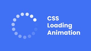 How to make a Loader in HTML amp CSS  Website Loading Animation [upl. by Ardenia]