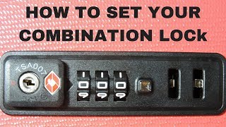 How to set combination lock code  Gladiator Trolley [upl. by Neyu]