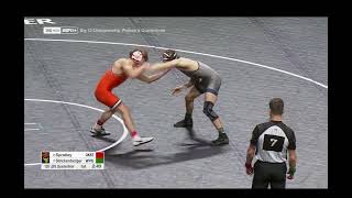 qtrs 125lbs Troy Spratley Oklahoma State vs Jett Strickenberger West Virginia [upl. by Eveineg]