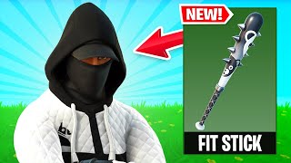 NEW STASHD Skin  FIT STICK Pickaxe Gameplay in FORTNITE Fashion Forward Set [upl. by Akinehc]