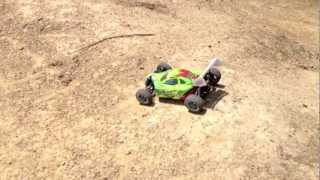 HSP 110 XSTR Brushless 4WD RC Pro Version Buggy  BMX TRACK RAW FOOTAGE [upl. by Schreibe]