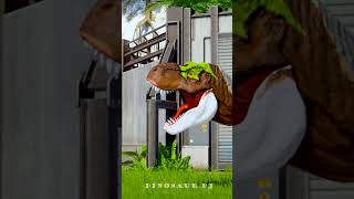 Superhero Dinosaur Smackdown Yellow Spinosaurus vs TRex vs Superman supermantrex indominusrex [upl. by Stolzer]