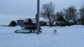 Polaris Ranger Snow plowing [upl. by Rebme168]