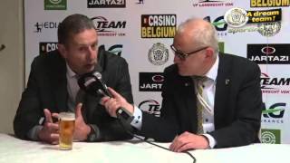 Persbabbel met Georges Leekens na KSC Lokeren  STVV 10 [upl. by Honna]