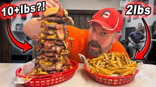 Biggest Food Challenge Ive Ever Attempted  Big Daddys 10lb Bacon Cheeseburger Challenge [upl. by Garretson]