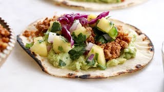 Walnut Chorizo Tacos with Pineapple Salsa [upl. by Annawal]