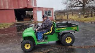 Lot  4 John Deere Gator 4x2 with electric dump bed [upl. by Rowena]