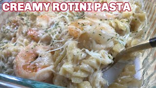 Creamy Rotini Pasta  Quick amp Rotini Pasta Recipe  How To Make Rotini Pasta With ShrimpPrawn [upl. by Katt]