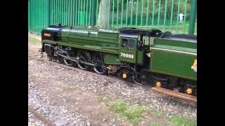 Halton Miniature Railway BRITANNIA CLASS 7 4 6 2 TONY BICKERSTAFFE WAKEFIELD [upl. by Ahsemal]