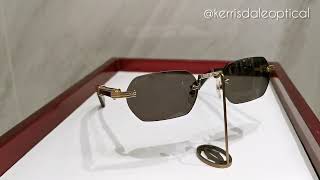 Authentic Cartier Vintage style black horn sunglasses CT0362S001 [upl. by Alvan]