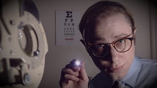 ASMR Eye Exam Friendly Realistic Eye Test with Vintage Refractor [upl. by Amsirhc346]