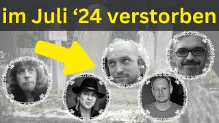 Verstorbene Prominente im Juli 2024 [upl. by Allecram]