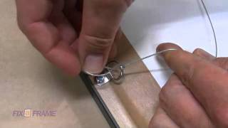 How to tie picture frame wire Brisbane Picture Framer expla [upl. by Ojeibbob]