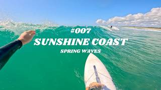 A fun spring surf on the Sunshine Coast  007  4K [upl. by Juno496]