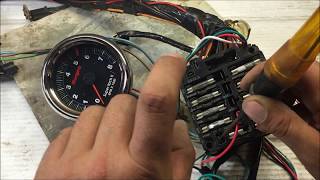 how to install wire up a tach tachometer the right way GM for beginners DIY [upl. by Yatnwahs]