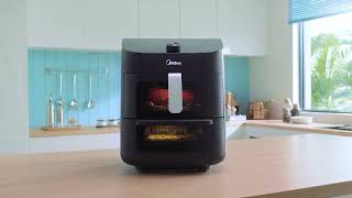 Midea Two Zone Air Fryer MF CY110A Tutorial  Smart App [upl. by Oicirtap999]