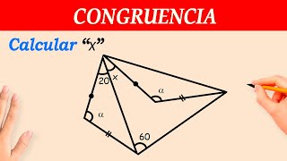 CONGRUENCIA de TRIANGULOS  ejercicios resueltos paso a paso [upl. by Shari]