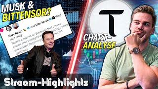 KRYPTO Chartanalyse Bittensor TAO  Elon Musk quotlikedquot Bittensor post  StreamHighlights [upl. by Nlocnil]