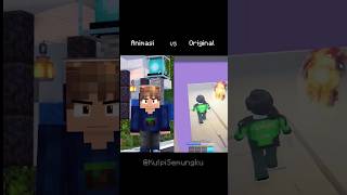 Animasi VS Original Ketika Odo Gosong Di Domain Mefelz animasi minecraft indonesia [upl. by Akinnor]