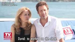 David Duchovny and Gillian Anderson  CCSD TV Guide 2013 [upl. by Sears]