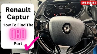 Renault Captur How To Find The OBD Port [upl. by Eejan]