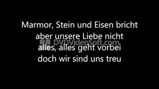 Karaoke  Marmor Stein und Eisen brichtedit426mp4 [upl. by Lynnette]