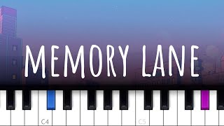 Memory Lane  Haley Joelle piano tutorial [upl. by Vlada]