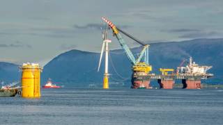 Møllemontering Stord Hywind Hywind Park Statoil Saipem 7000 Sunnhordland [upl. by Yroc48]