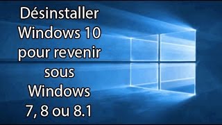 Comment passer de Windows 10 à Windows 7 Revenir à Windows 7 [upl. by Nonohcle]