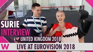 SuRie United Kingdom interview  Eurovision 2018  wiwibloggs [upl. by Sorci572]