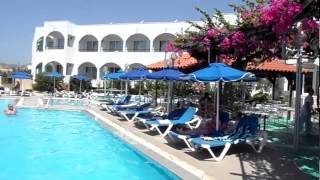 Kolymbia Sun Hotel  pool pool bar main bulding  Rhodes Greece 2014 [upl. by Atlanta]