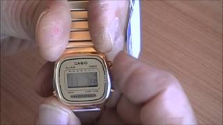 Reloj Casio LA 670  2  Como cambiar la hora [upl. by Musser880]