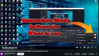 what is annotaion mode in youtube  annotation mode in youtube [upl. by Sacken556]