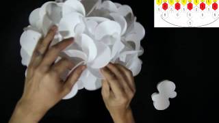 How to make a 90 piece Flower Petals Lampshade Smarty Lamps Video [upl. by Roslyn]