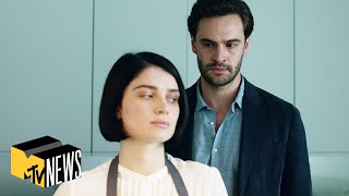 Tom Bateman amp Eve Hewson Talk Behind Her Eyes  MTV News [upl. by Elleiad]