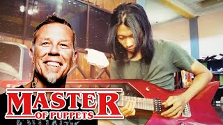 METALLICA  MASTER OF PUPPETS  Raven Guitar Mojokerto [upl. by Adnamra]